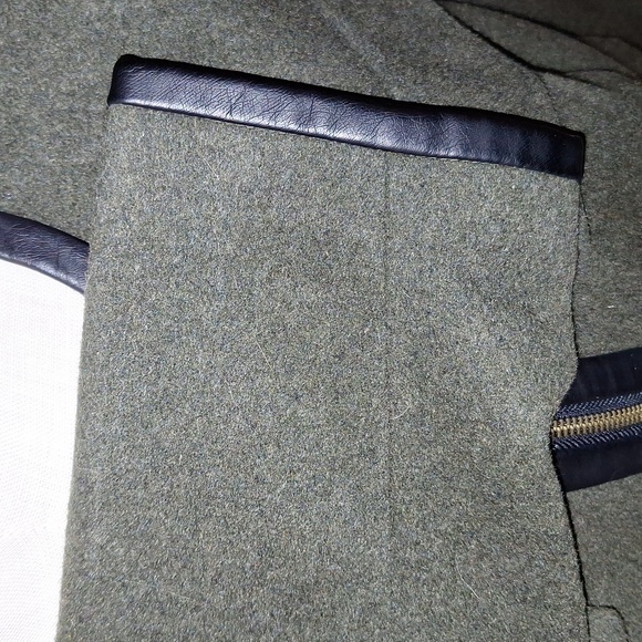 The Limited Green Blazer Jacket Leather Trim Business Casual - Picture 3 of 7